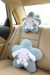 Sanrio Star Shaped Car Headrest and Back Plush Pillow - Bear Hugs