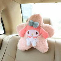 Sanrio Star Shaped Car Headrest and Back Plush Pillow - Bear Hugs