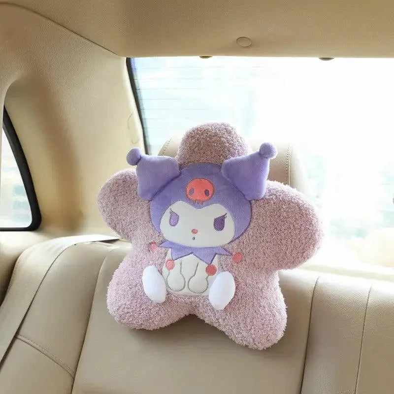 Sanrio Star Shaped Car Headrest and Back Plush Pillow - Bear Hugs