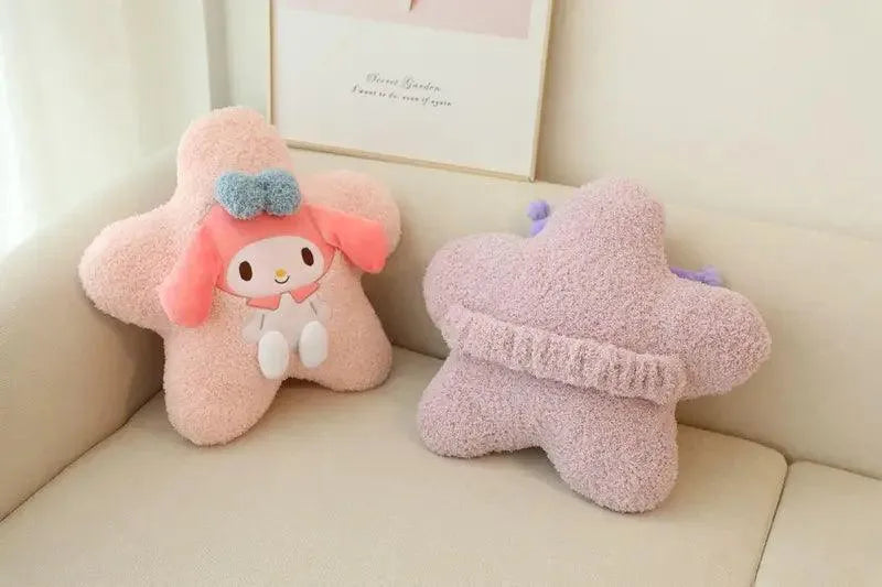 Sanrio Star Shaped Car Headrest and Back Plush Pillow - Bear Hugs