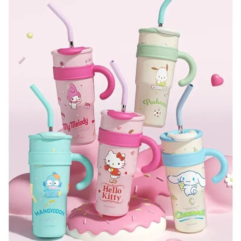 Sanrio Thermos Straw Cup (700 & 1200 ml) - Bear Hugs