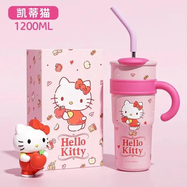 Sanrio Thermos Straw Cup (700 & 1200 ml) - Bear Hugs