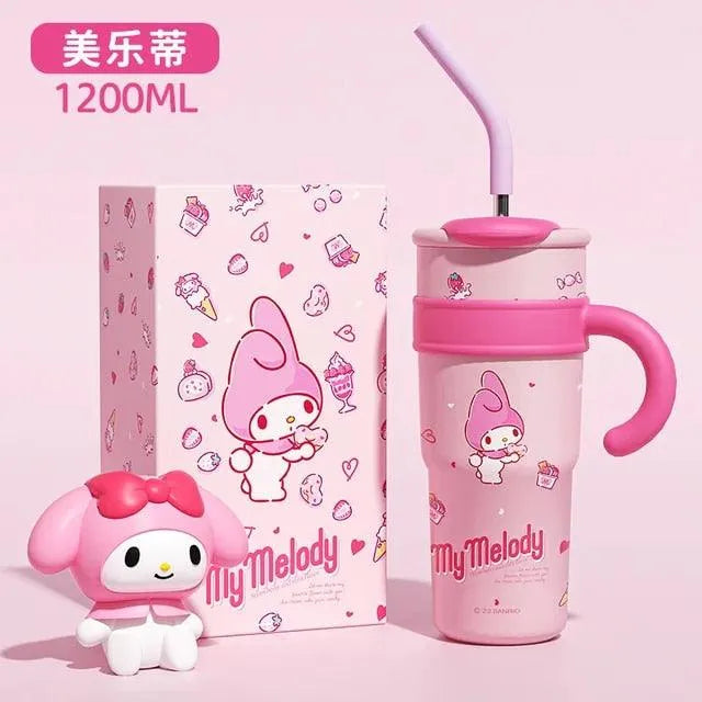 Sanrio Thermos Straw Cup (700 & 1200 ml) - Bear Hugs