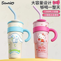 Sanrio Thermos Straw Cup (700 & 1200 ml) - Bear Hugs