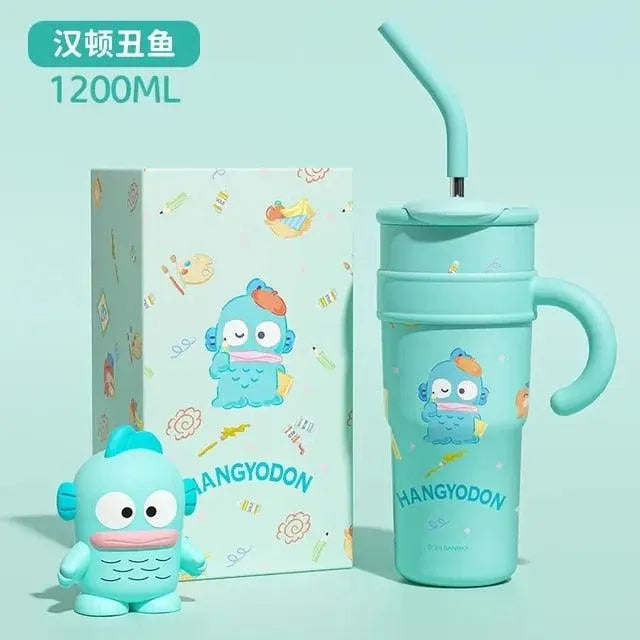 Sanrio Thermos Straw Cup (700 & 1200 ml) - Bear Hugs