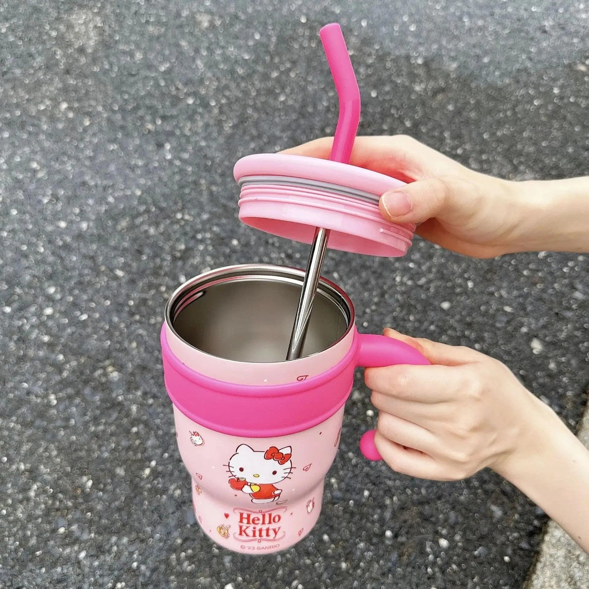 Sanrio Thermos Straw Cup (700 & 1200 ml) - Bear Hugs