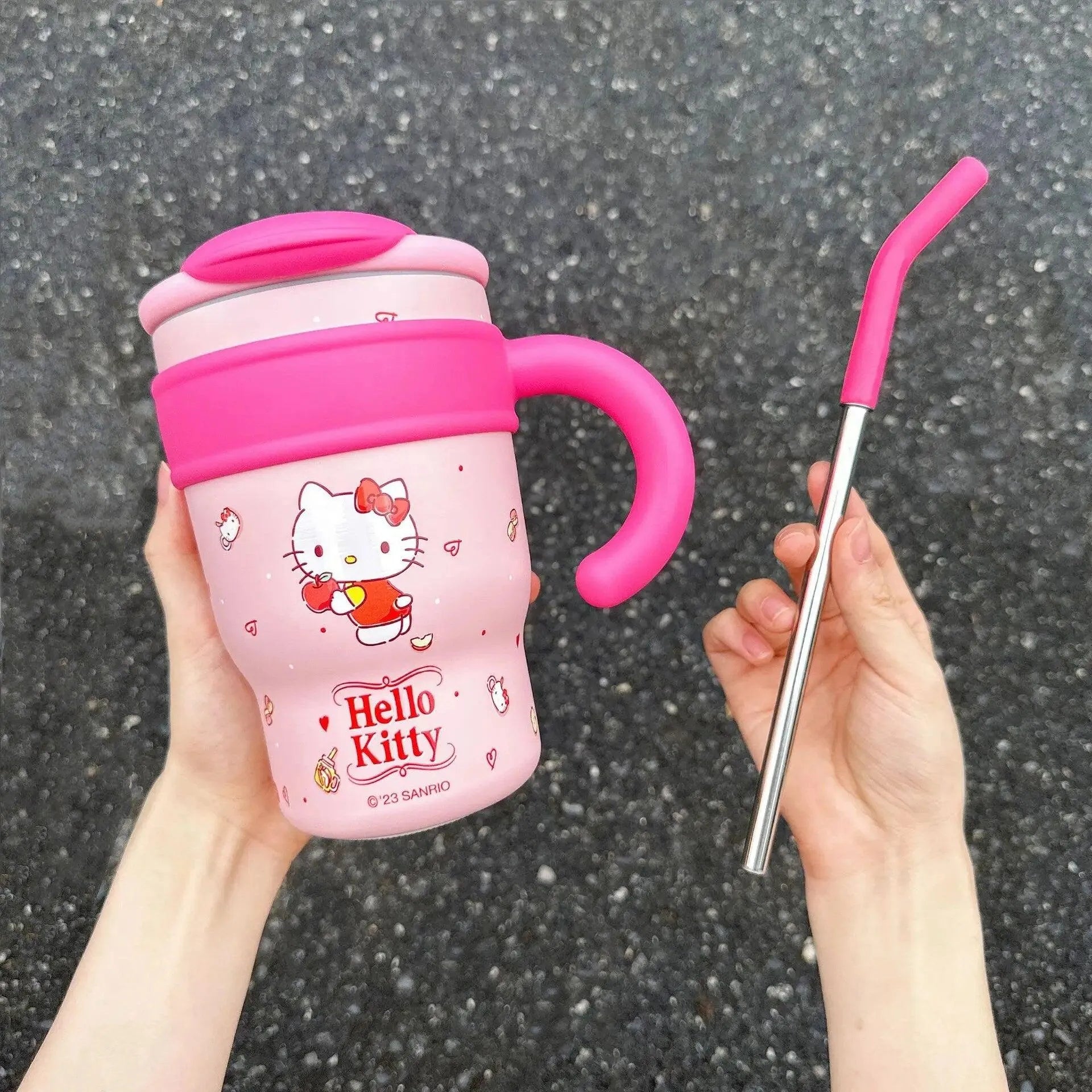 Sanrio Thermos Straw Cup (700 & 1200 ml) - Bear Hugs