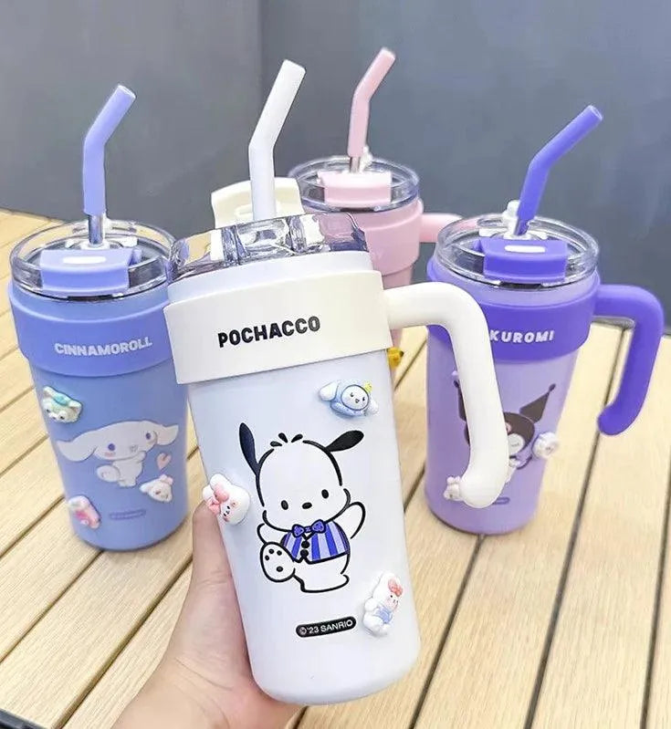 Sanrio Thermos Straw Cup (860 ml) - Bear Hugs