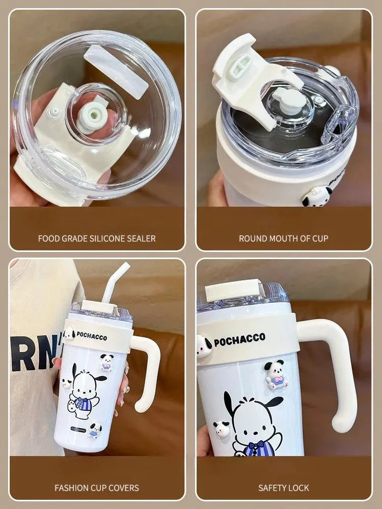 Sanrio Thermos Straw Cup (860 ml) - Bear Hugs