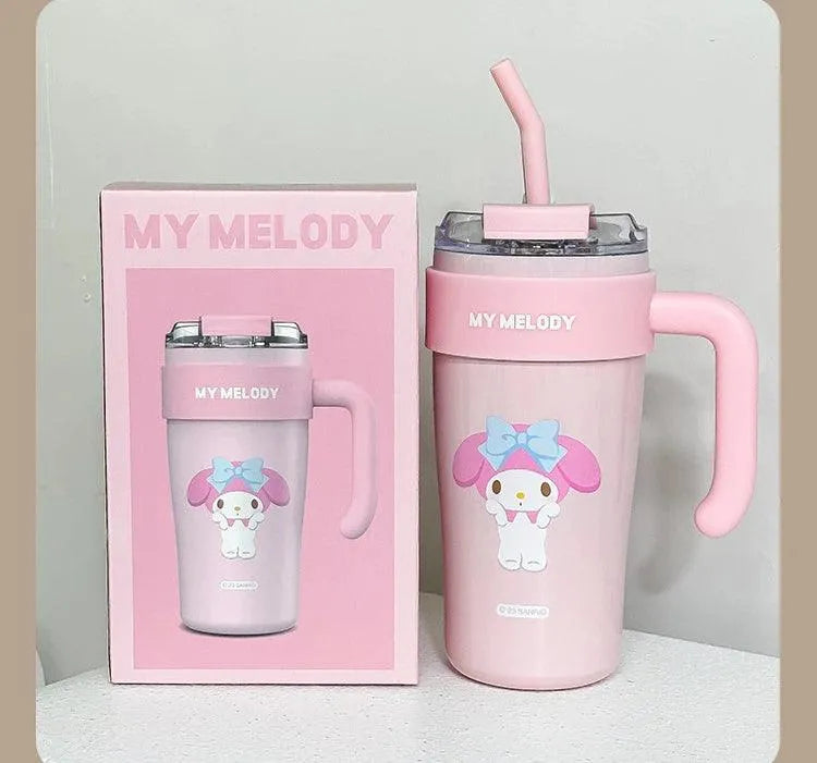 Sanrio Thermos Straw Cup (860 ml) - Bear Hugs