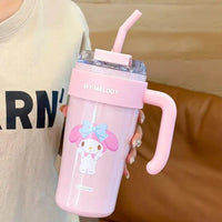 Sanrio Thermos Straw Cup (860 ml) - Bear Hugs