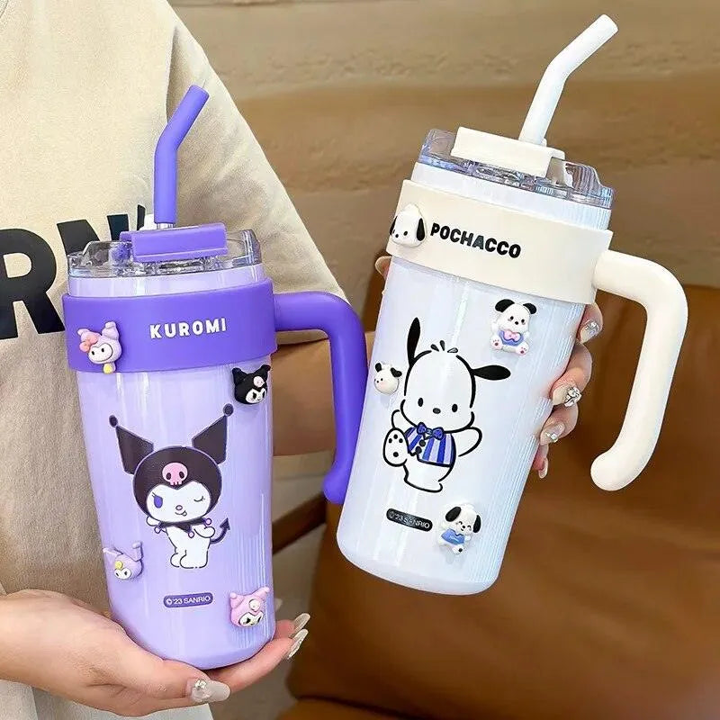 Sanrio Thermos Straw Cup (860 ml) - Bear Hugs