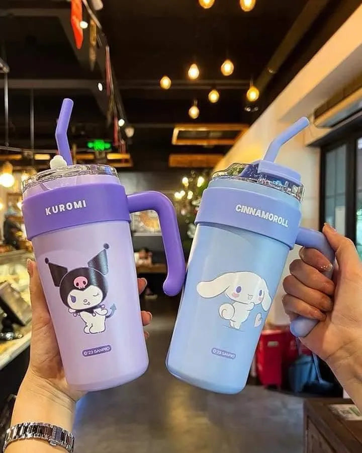 Sanrio Thermos Straw Cup (860 ml) - Bear Hugs