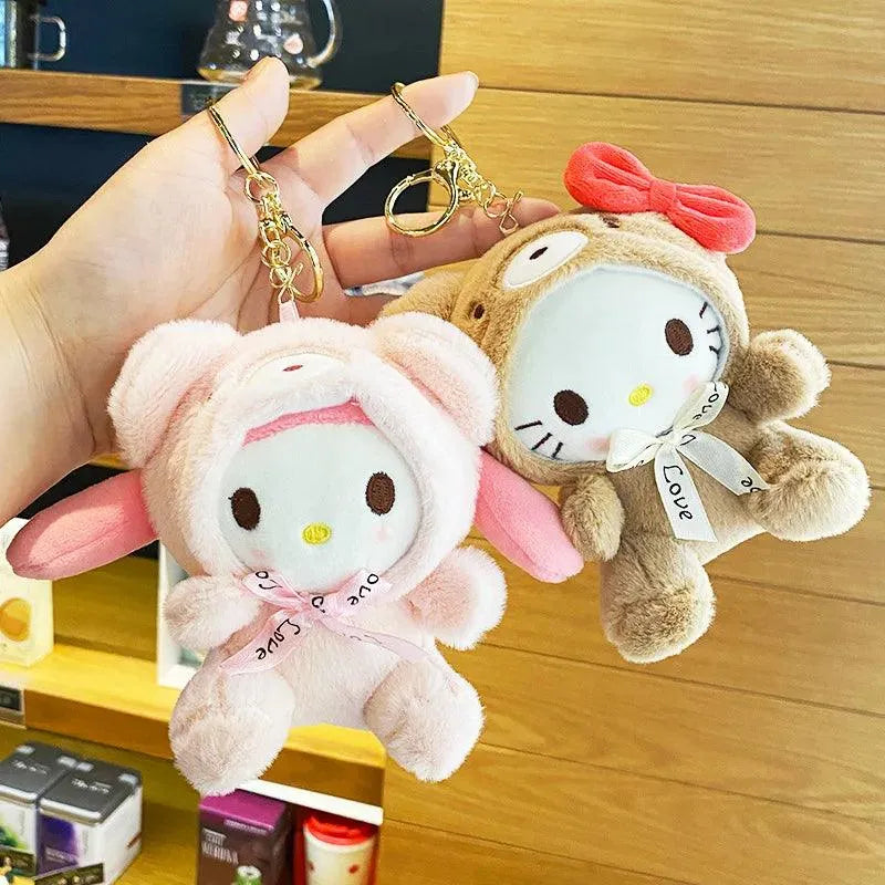 Sanrio Winter Ready Plush Keychains - Bear Hugs