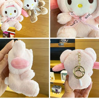 Sanrio Winter Ready Plush Keychains - Bear Hugs