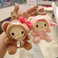 Sanrio Winter Ready Plush Keychains - Bear Hugs