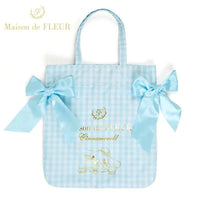 Sanrio x Maison De Fleur Cinnamoroll Gingham Tote Bag - Bear Hugs