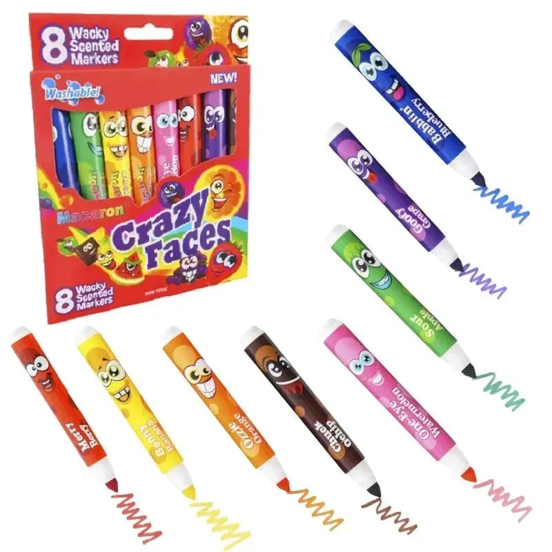 Fruity Faces Scented Markers (Set Of 8)