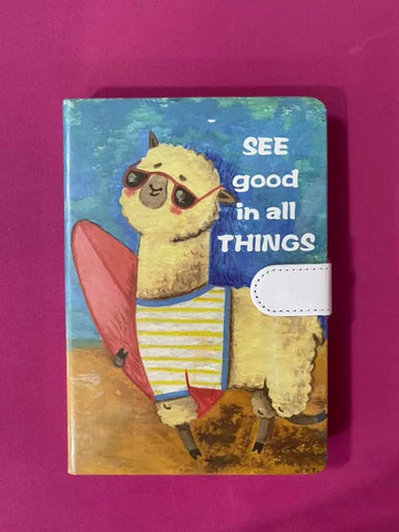 See Good In All Motivational A6 Diary with Magnetic Clasp - Bear Hugs