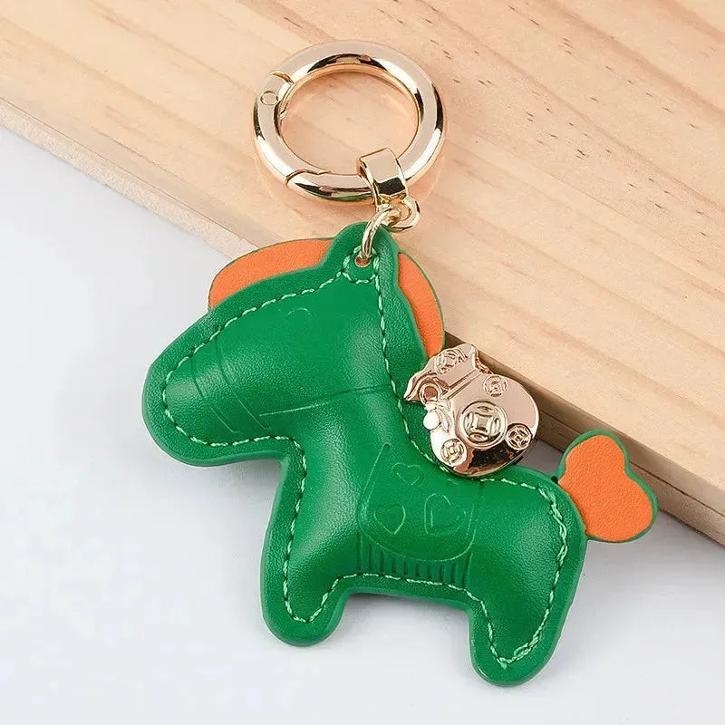 Galloping Charm Horse Keychain