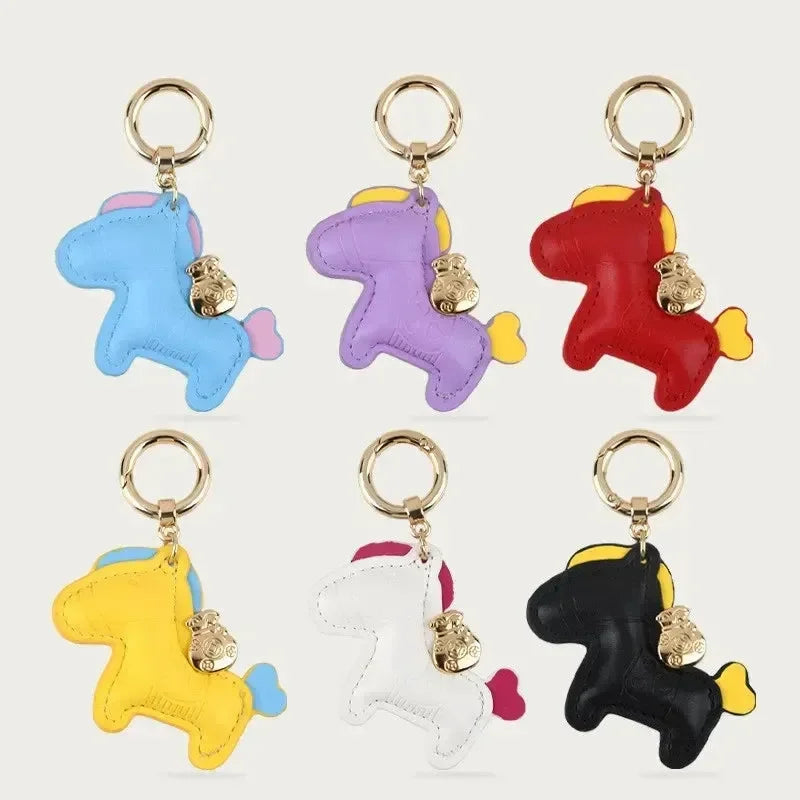 Galloping Charm Horse Keychain