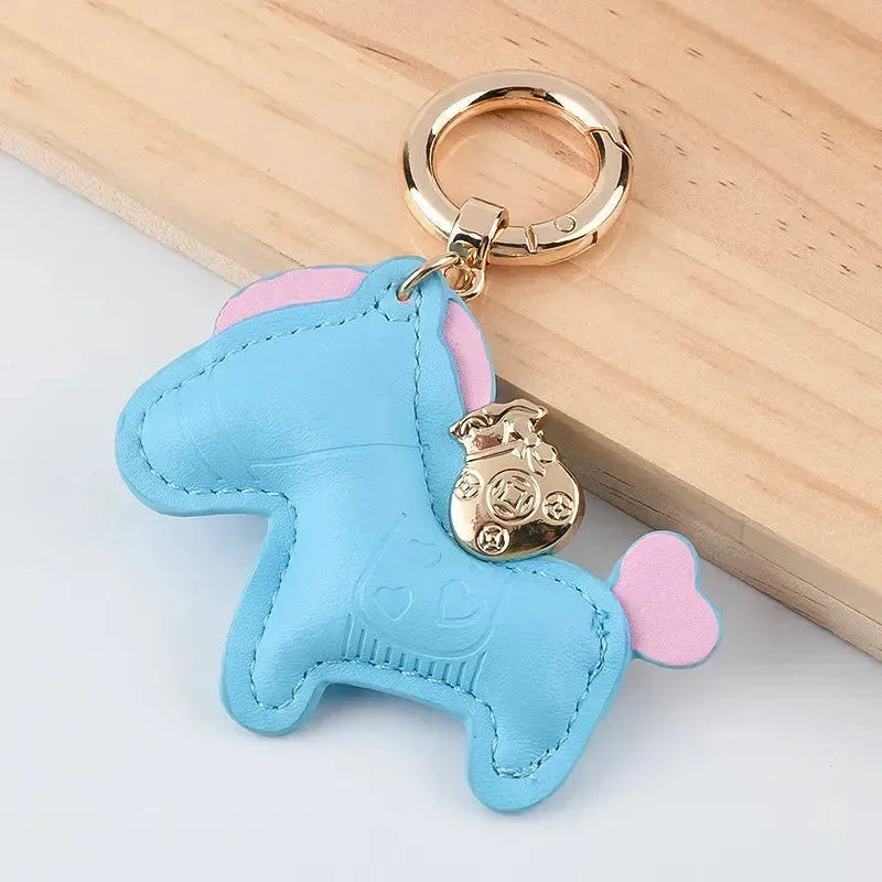 Galloping Charm Horse Keychain
