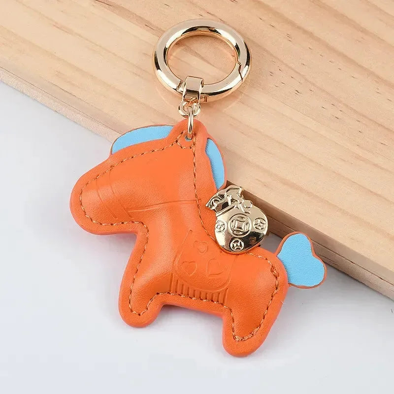 Galloping Charm Horse Keychain