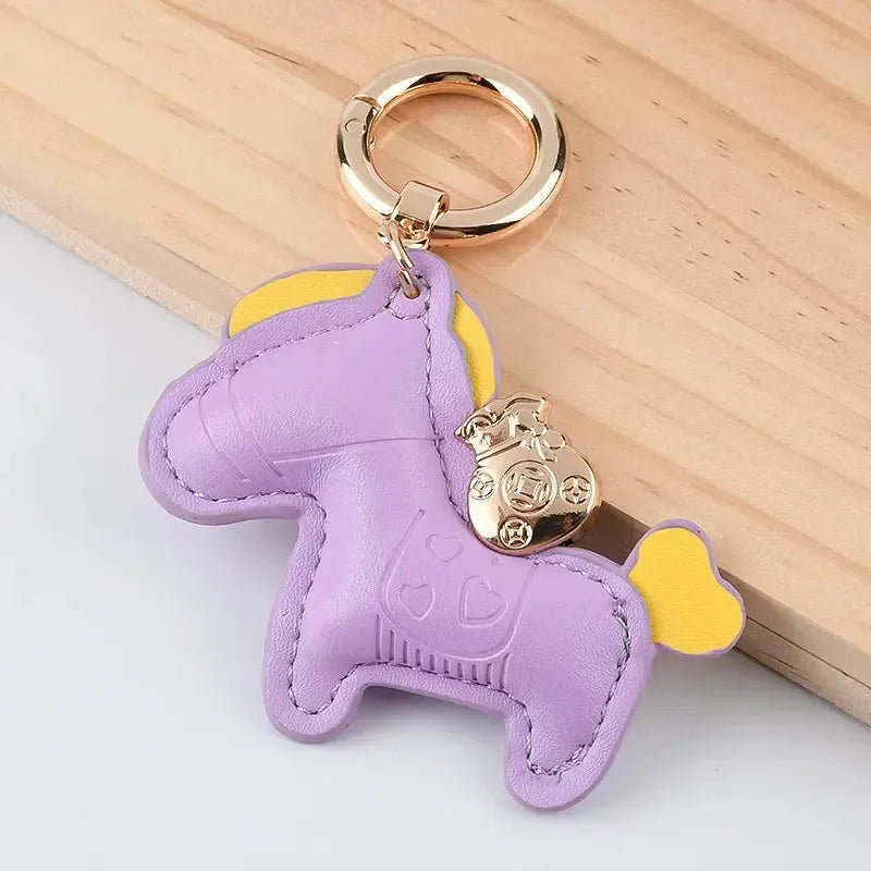 Galloping Charm Horse Keychain