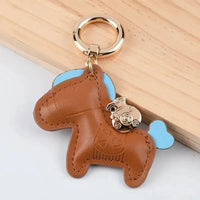 Galloping Charm Horse Keychain
