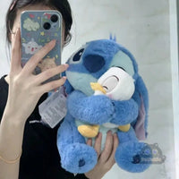 Stitch Hugging Duck Plush Doll (30 cm)