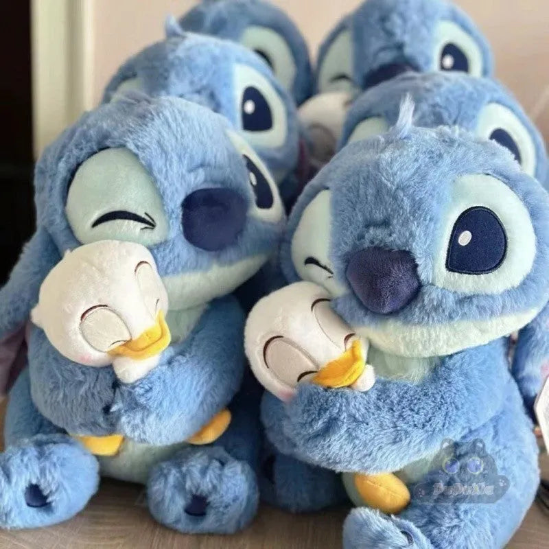 Stitch Hugging Duck Plush Doll (30 cm)