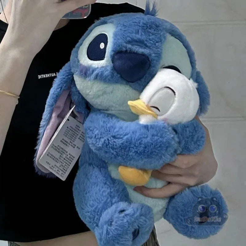 Stitch Hugging Duck Plush Doll (30 cm)