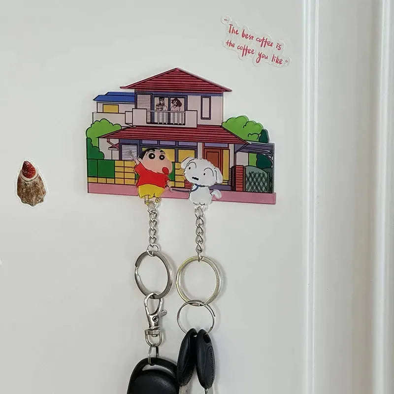 Shinchan House Wall Mount Couple Keychain