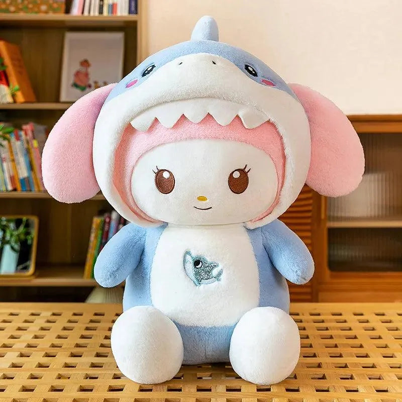 Shark Kuromi My Melody Piggy Plushie - Bear Hugs