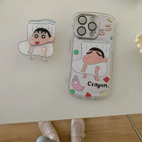 Shinchan Playful Phone Case (For iPhone) - Bear Hugs