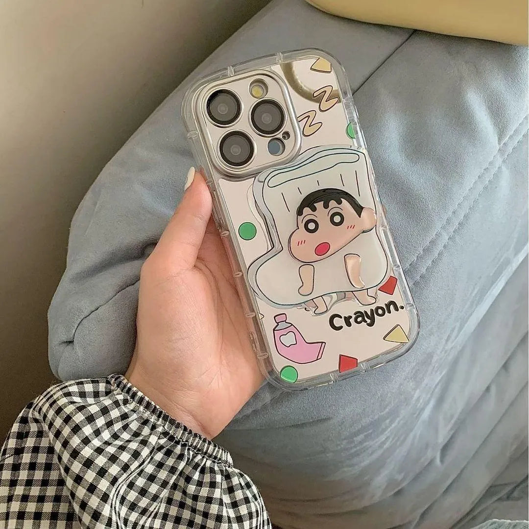 Shinchan Playful Phone Case (For iPhone) - Bear Hugs