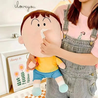 Shinchan Plush Tissue Holder Doll - Bear Hugs