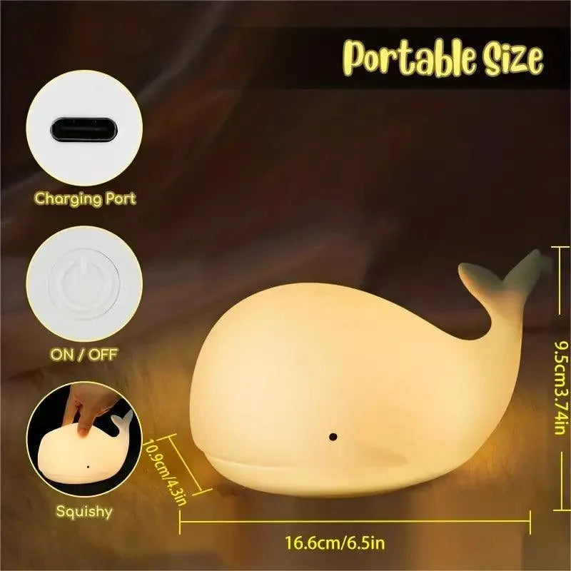 Silicon Whale Night Lamp - Bear Hugs