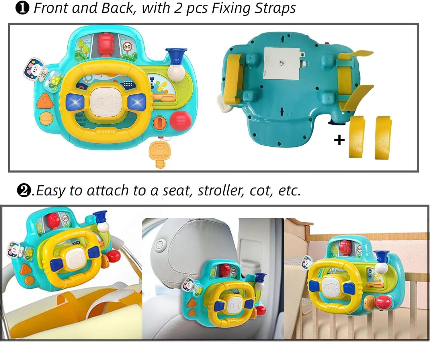 Simulation Steering Wheel with Music - Bear Hugs