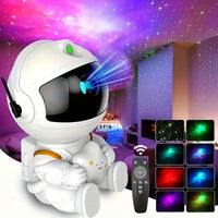 Sitting Astronaut Nebula Projector - Bear Hugs