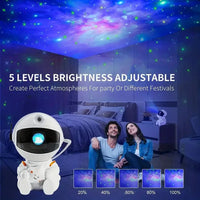 Sitting Astronaut Nebula Projector - Bear Hugs