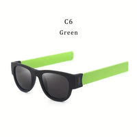 Slap on Wrist Novelty Folding Polarized Fashion Glasses - Bear Hugs