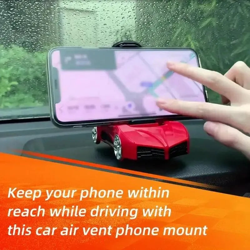 Sleek Aromatherapy Sports Car Phone Mount - Bear Hugs