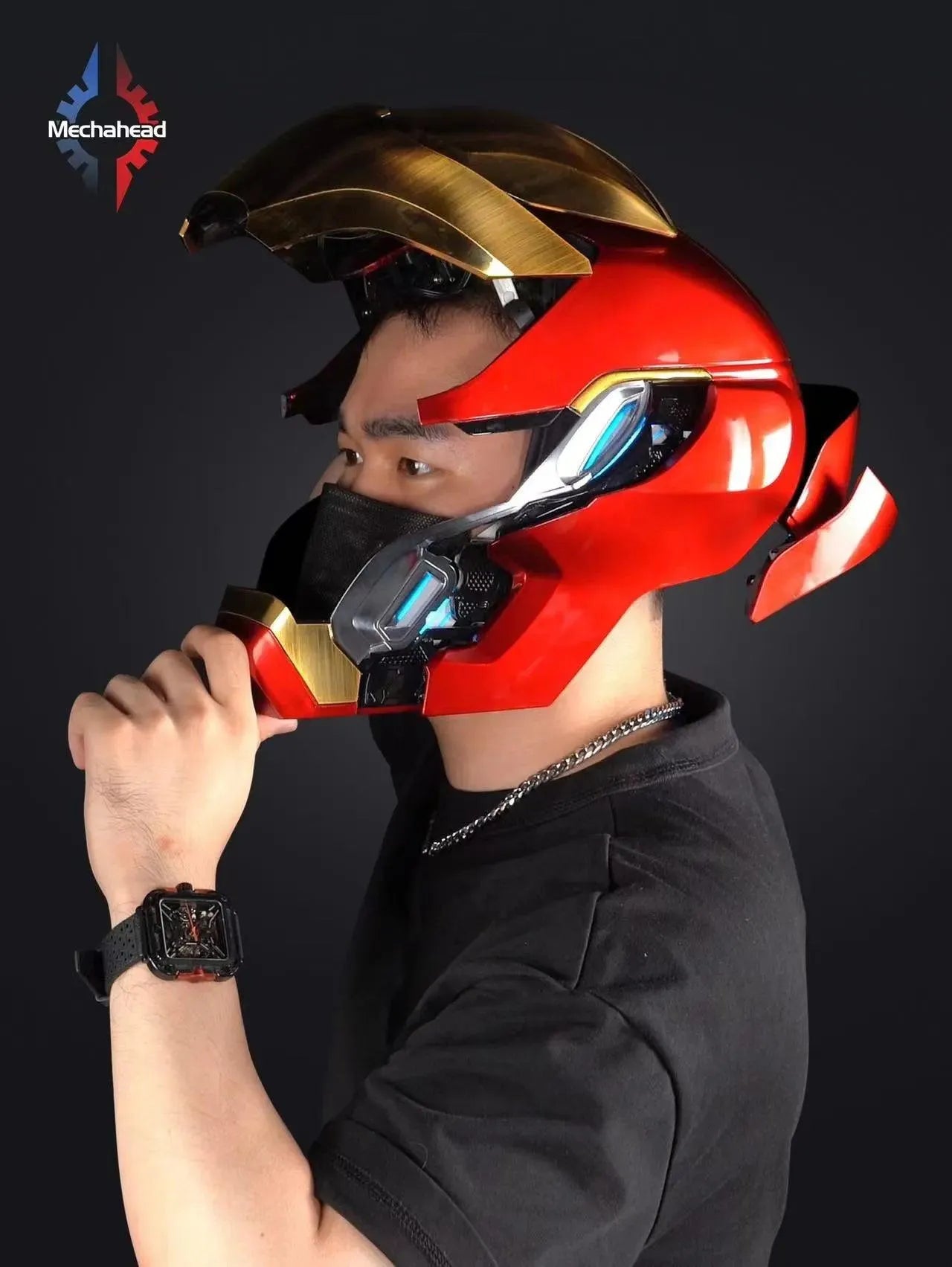 Smart Wearable Iron Man Voice Controlled MK50 Helmet - Bear Hugs