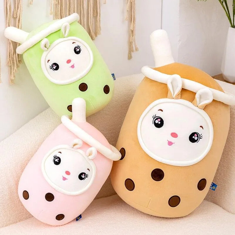 Smiling Face Kawaii Boba Tea Plushie - Bear Hugs