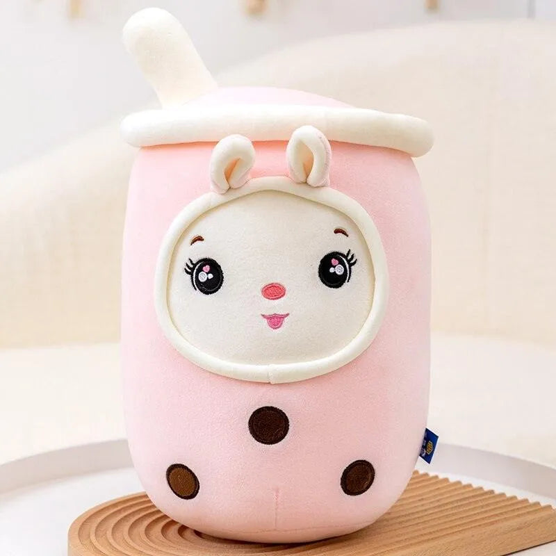 Smiling Face Kawaii Boba Tea Plushie - Bear Hugs