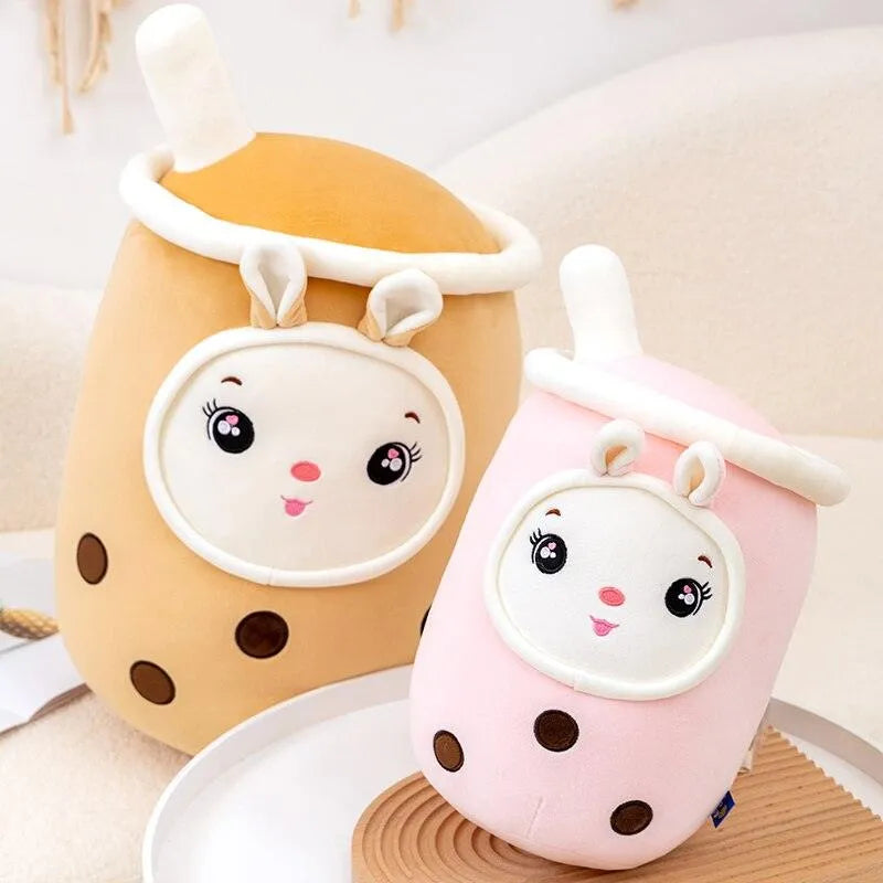 Smiling Face Kawaii Boba Tea Plushie - Bear Hugs