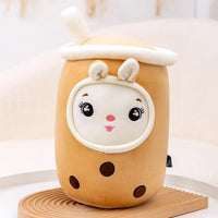 Smiling Face Kawaii Boba Tea Plushie - Bear Hugs