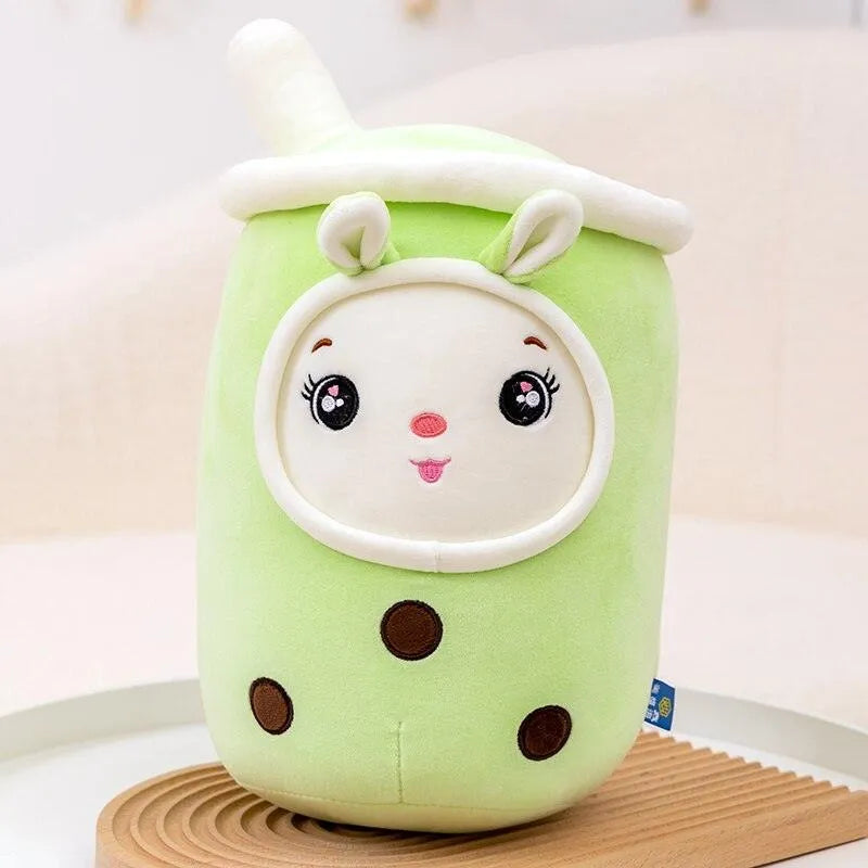 Smiling Face Kawaii Boba Tea Plushie - Bear Hugs