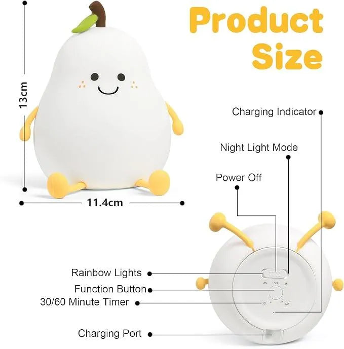 Smiling Pear Night Light - Bear Hugs